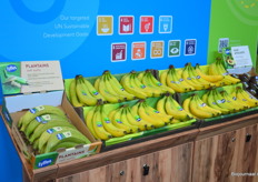 Biologische bananen op de stand van Fyffes